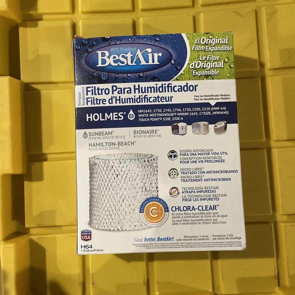 Best Air H64 Replacement Humidifier Expandable Wick Filter Fits Many Models NIB!